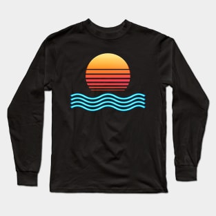 Chrome Wave:  Midnight Sun Long Sleeve T-Shirt